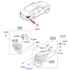 MOBIS BULB COMBINATION TAILLAMP HYUNDAI IX55 2006-15